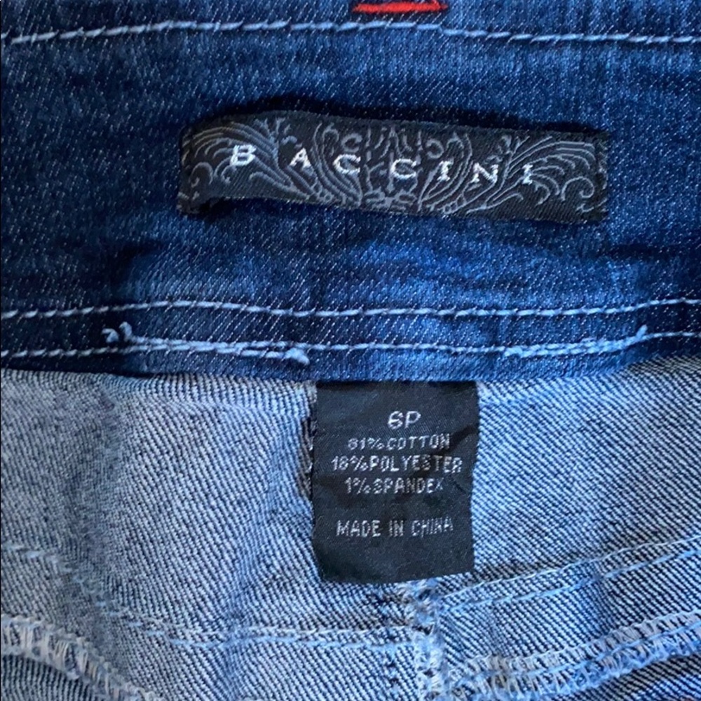 BACCINI EUC denim Capri pants size 6 Petite - Picture 2 of 6
